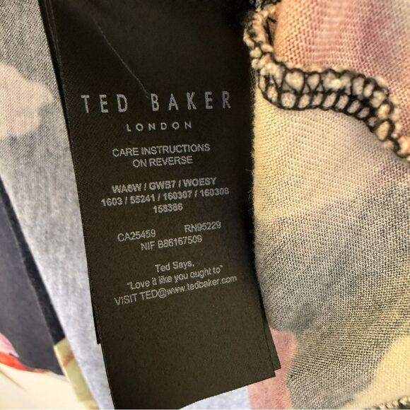 Ted Baker London Floral Print Top Size 3 (US Medium) - Picture 4 of 4
